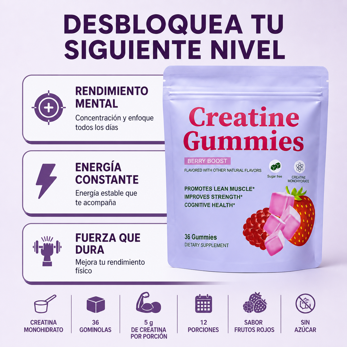 AS™ - GOMINOLAS de CREATINA